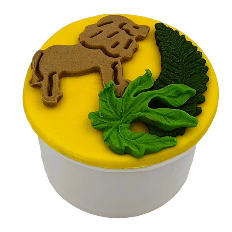 Cupcake Με Ζαχαρόπαστα – Σαφάρι (≈75gr./≈7εκ.)