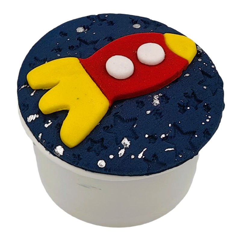 Cupcake Με Ζαχαρόπαστα – Διάστημα (≈75gr./≈7εκ.)