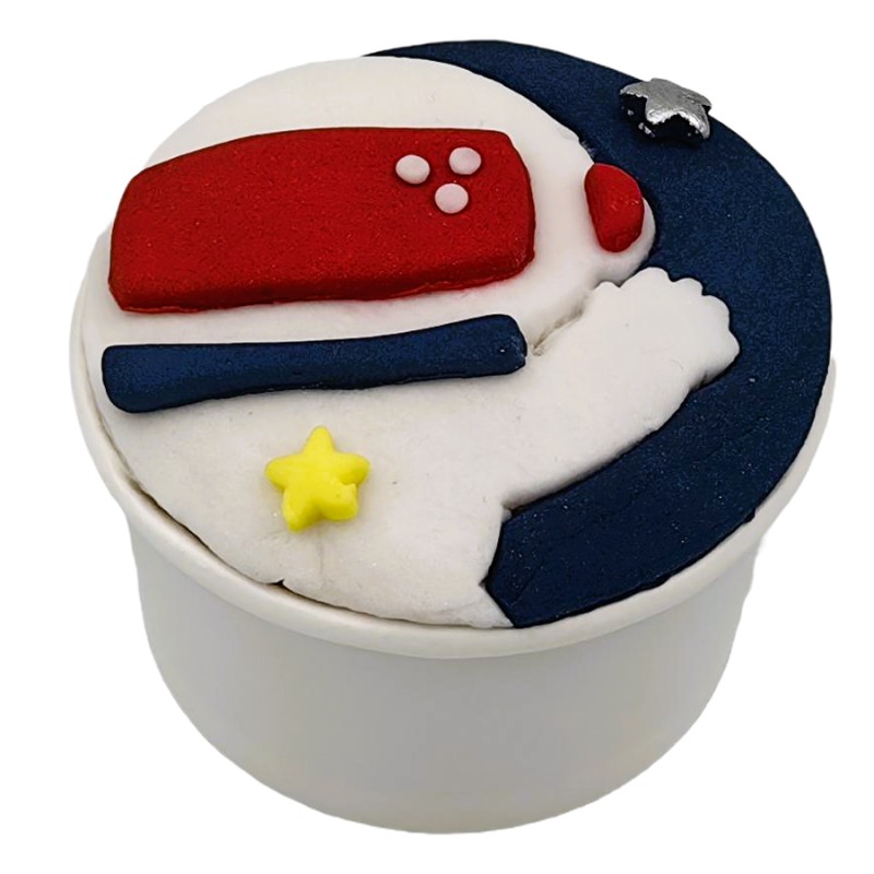 Cupcake Με Ζαχαρόπαστα – Διάστημα (≈75gr./≈7εκ.)