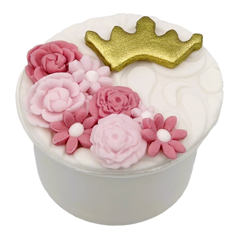 Cupcake Με Ζαχαρόπαστα – Λουλούδια (≈75gr./≈7εκ.)