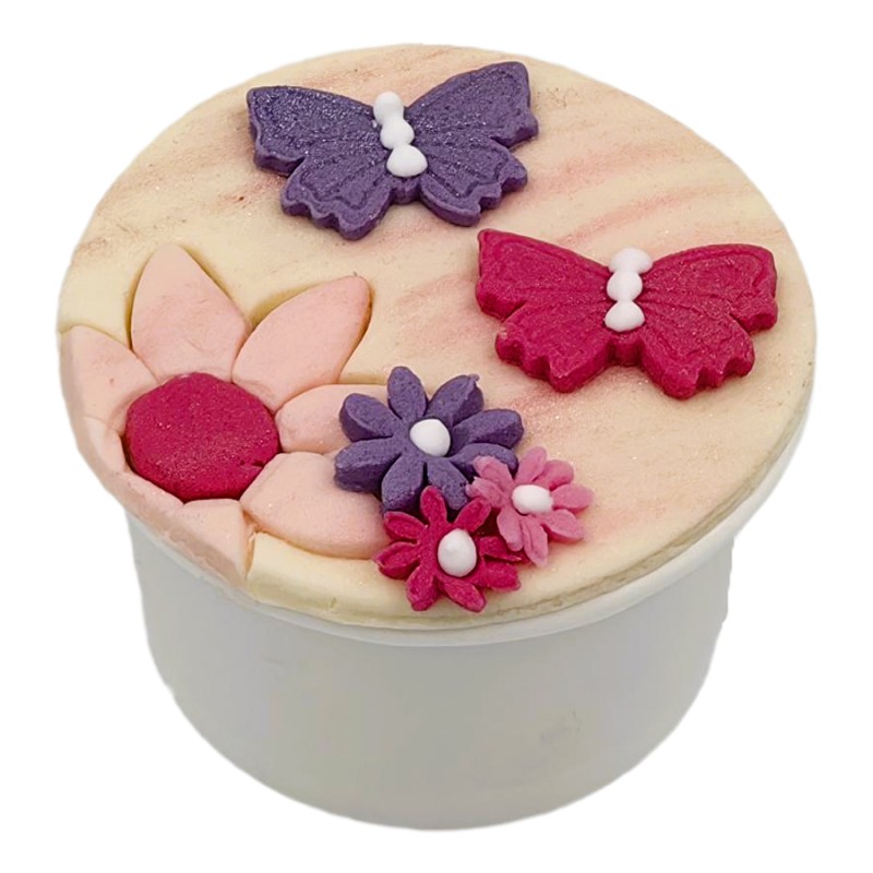 Cupcake Με Ζαχαρόπαστα – Πεταλούδες (≈75gr./≈7εκ.)