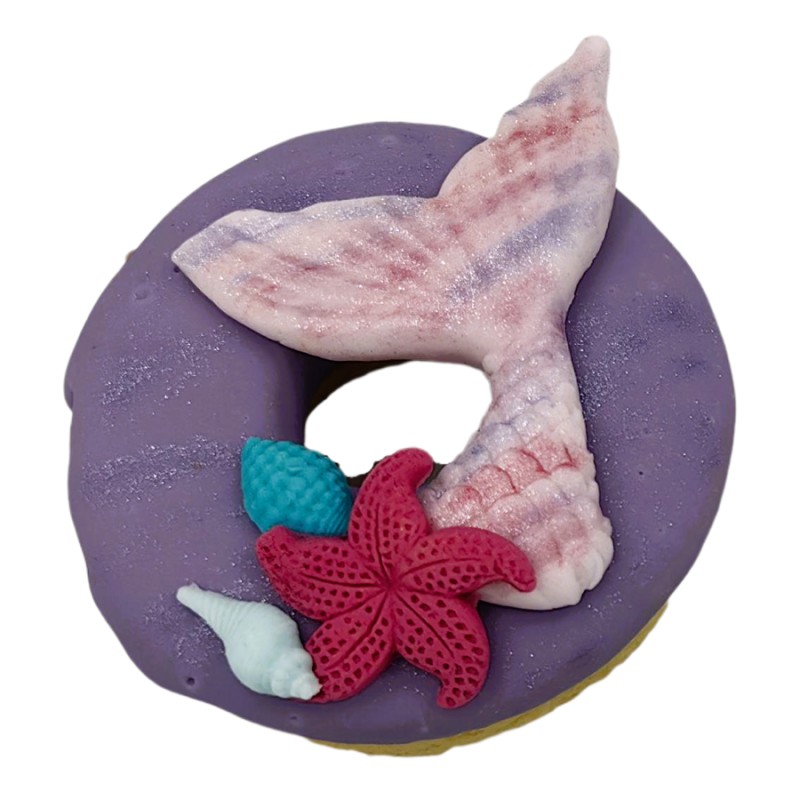 Donuts Με Ζαχαρόπαστα – Θάλασσα (≈75gr./≈7εκ.)