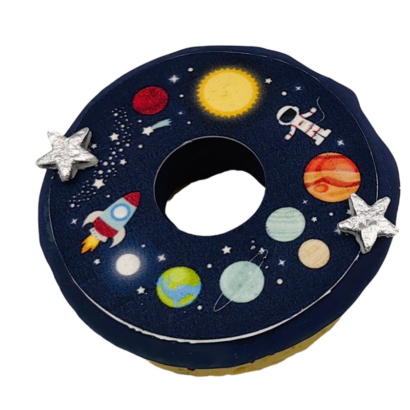 Donuts Με Ζαχαρόπαστα – Διάστημα (≈75gr./≈7εκ.)