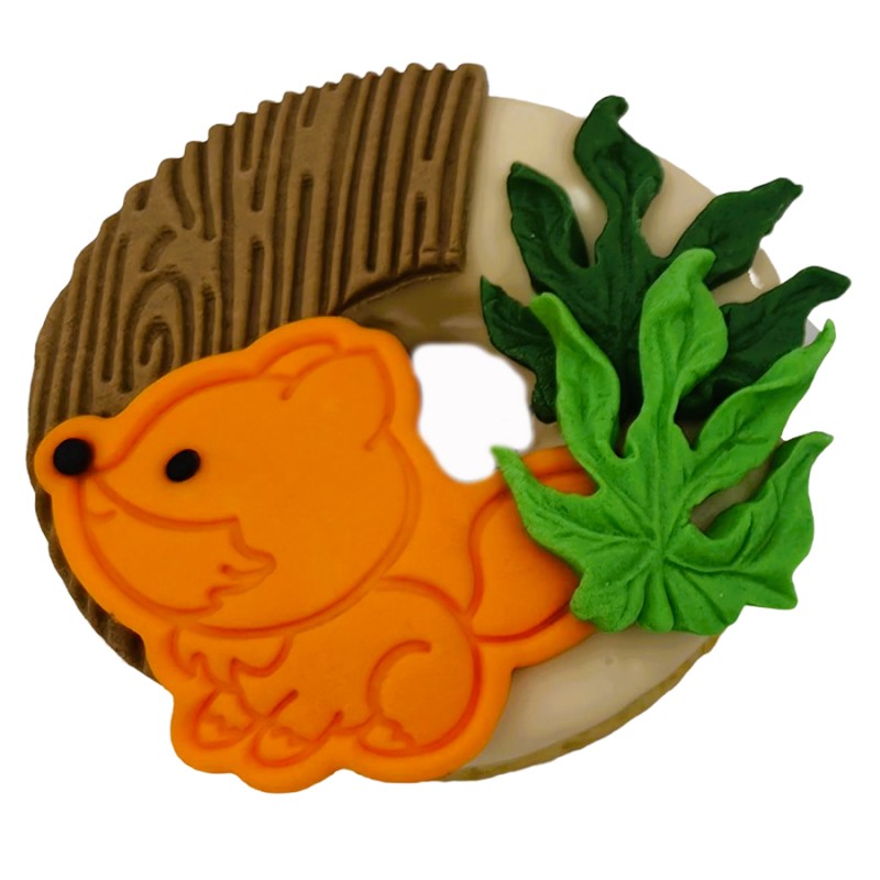 Donuts Με Ζαχαρόπαστα – Ζώα του Δάσους (≈75gr./≈7εκ.)