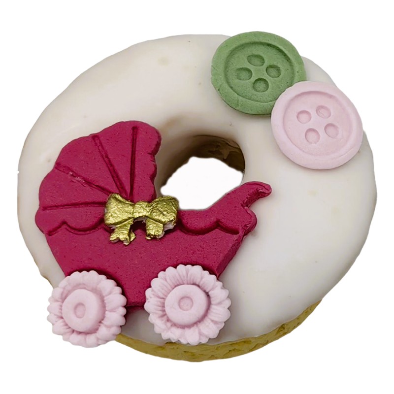 Donuts Με Ζαχαρόπαστα – Μωρό Kοριτσάκι (≈75gr./≈7εκ.)