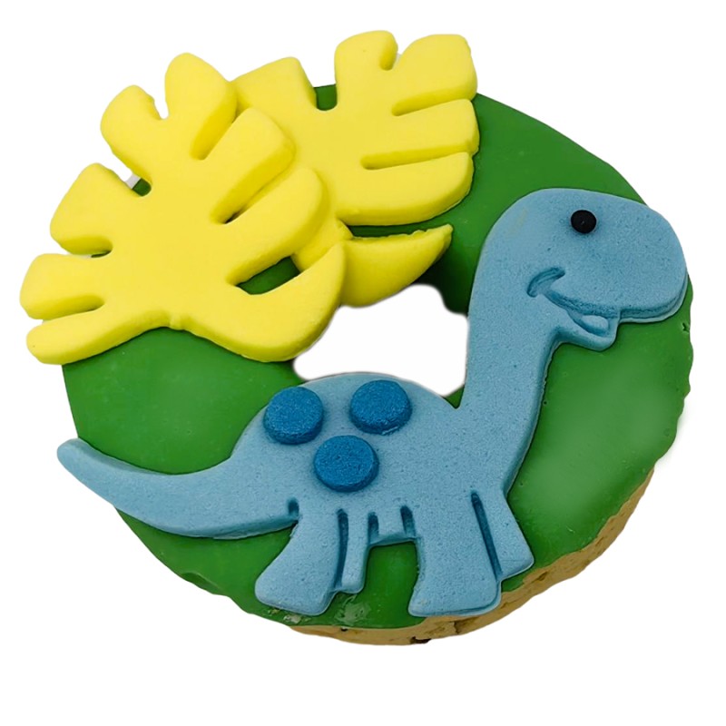 Donuts Με Ζαχαρόπαστα – Δεινόσαυρος (≈75gr./≈7εκ.)