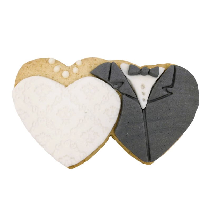 Μπισκότο Βουτύρου – Γαμήλιο Θέμα (≈90gr./≈10εκ.)