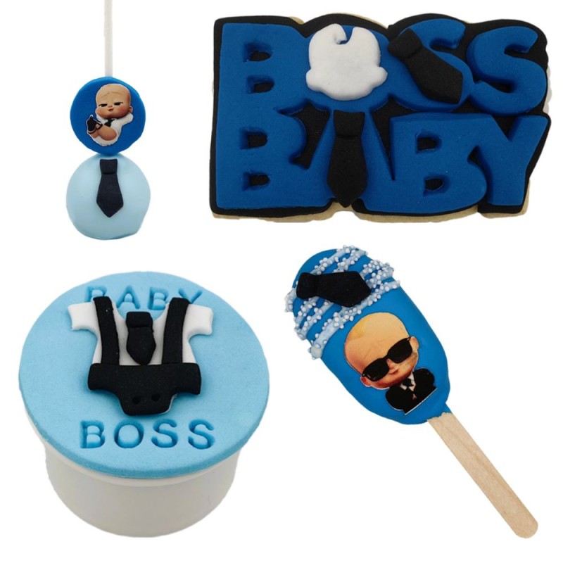 Θεματικό Πακέτο Γλυκών "Baby Boss" - 50τμχ. (Μπισκότα - Cupcakes - Cake Pops - Cakesickles)