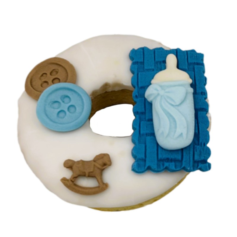 Θεματικό Πακέτο Γλυκών "Baby Boy" - 50τμχ. (Μπισκότα - Cupcakes - Cakesickles - Donuts)