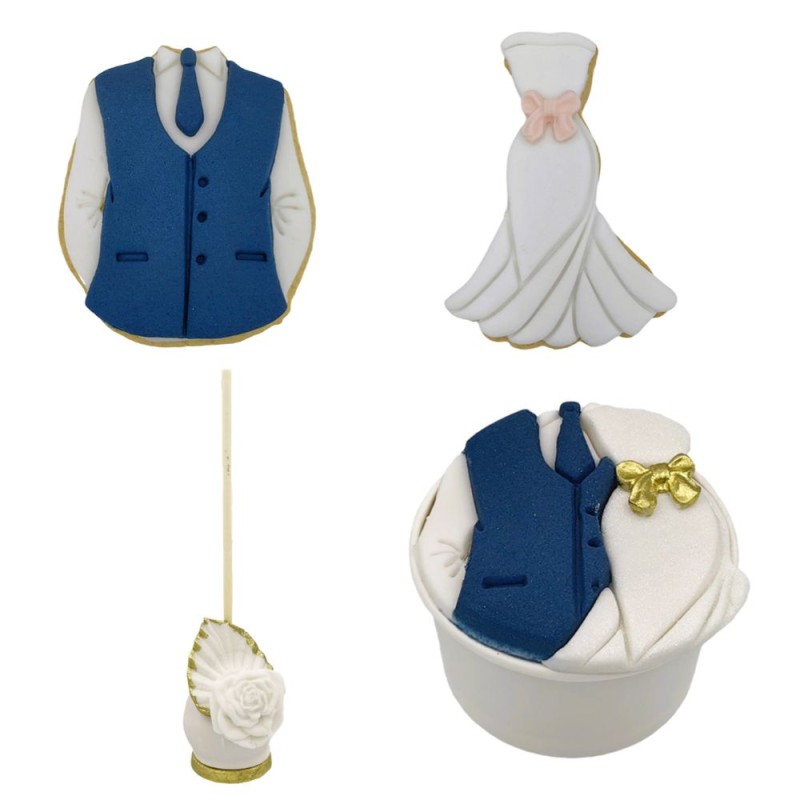 Θεματικό Πακέτο Γλυκών "Γάμος" - 50τμχ. (Μπισκότα - Cupcakes - Cake Pops)