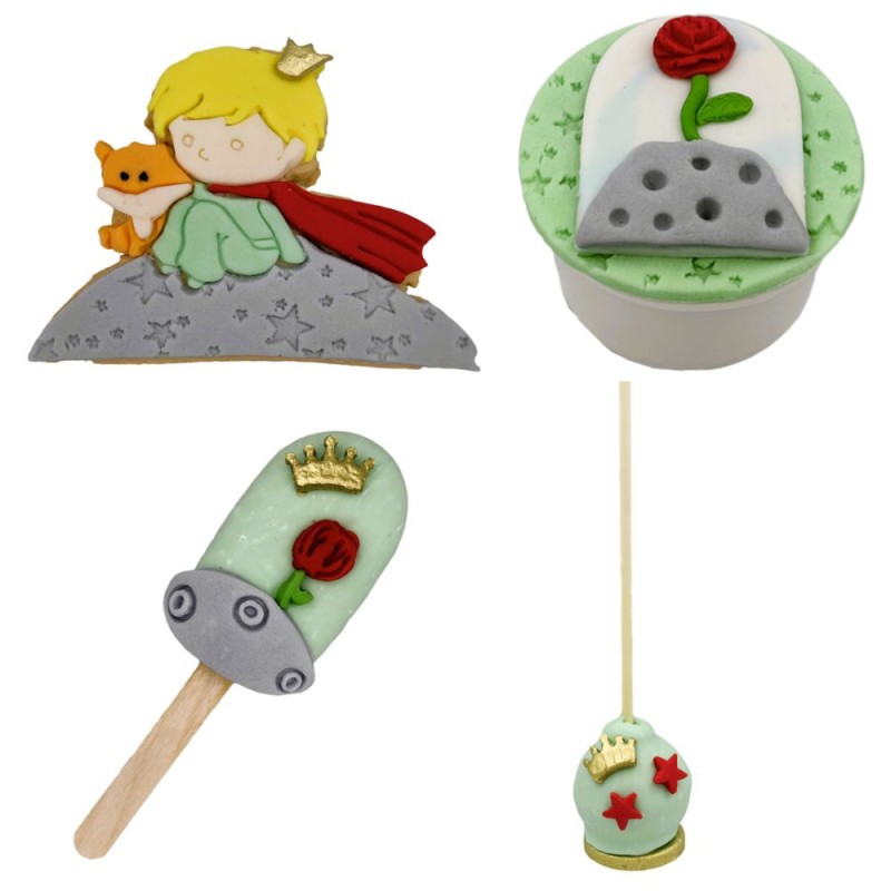 Θεματικό Πακέτο Γλυκών "Μικρός Πρίγκιπας" - 50τμχ. (Μπισκότα - Cupcakes - Cake Pops - Cakesickles)