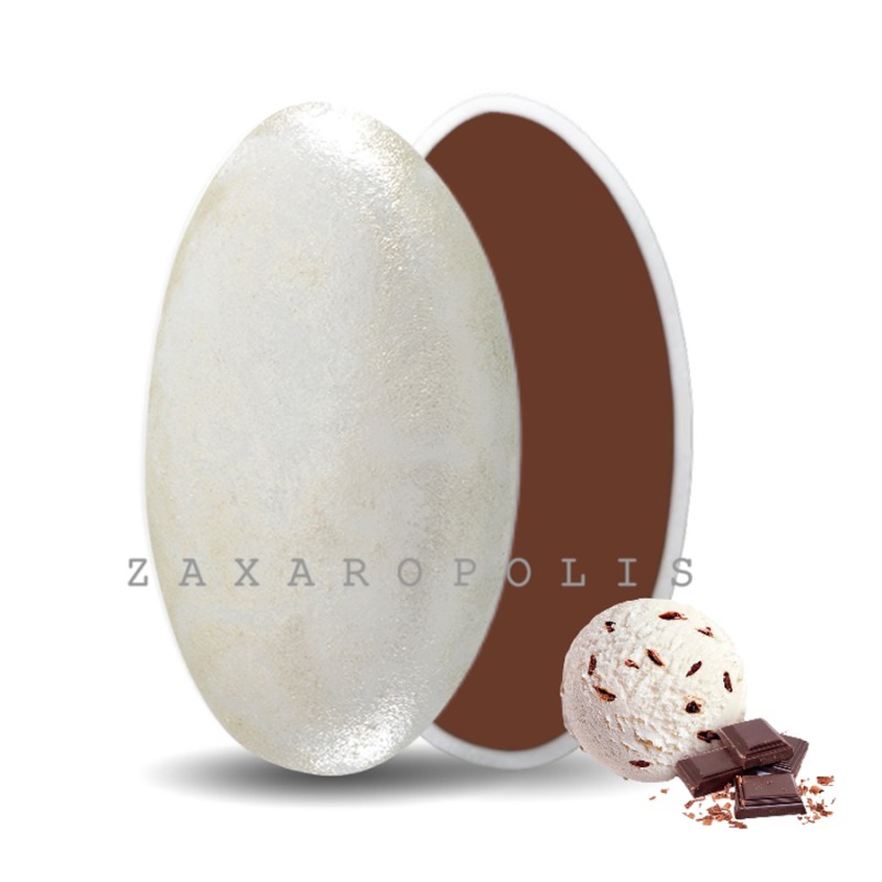 Κουφέτα Zaxaropolis - Choco Splash Στρατσιατέλα Λευκό Περλέ (1kg.) ≈275τμχ.