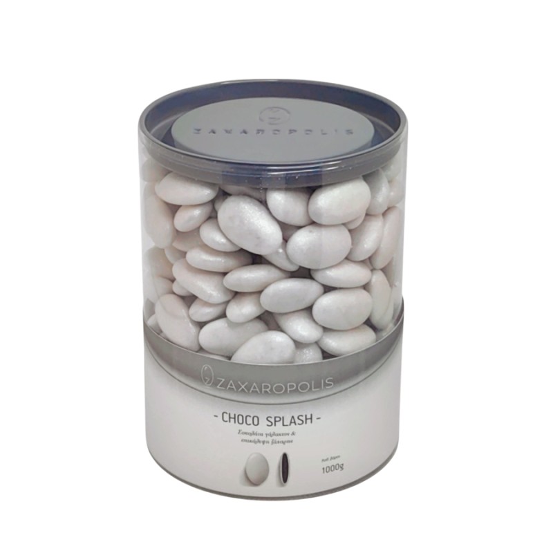 Κουφέτα Zaxaropolis - Choco Splash Στρατσιατέλα Λευκό Περλέ (1kg.) ≈275τμχ.