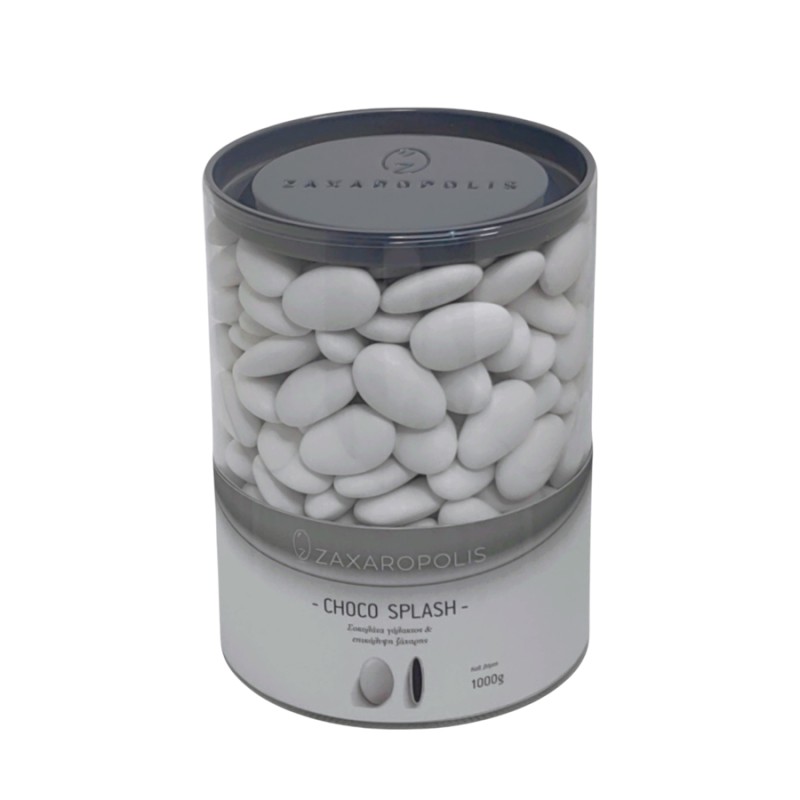 Κουφέτα Zaxaropolis - Choco Splash Στρατσιατέλα Λευκό (1kg.) ≈275τμχ.