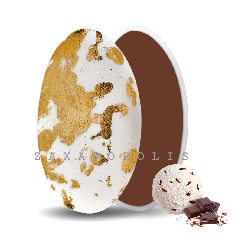 Κουφέτα Zaxaropolis - Choco Splash Στρατσιατέλα Μπρονζέ Πιτσιλωτό (1kg.) ≈275τμχ.