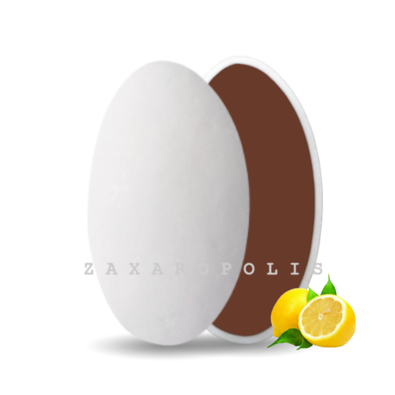 Κουφέτα Zaxaropolis - Choco Splash Λεμόνι Λευκό (1kg.) ≈275τμχ.