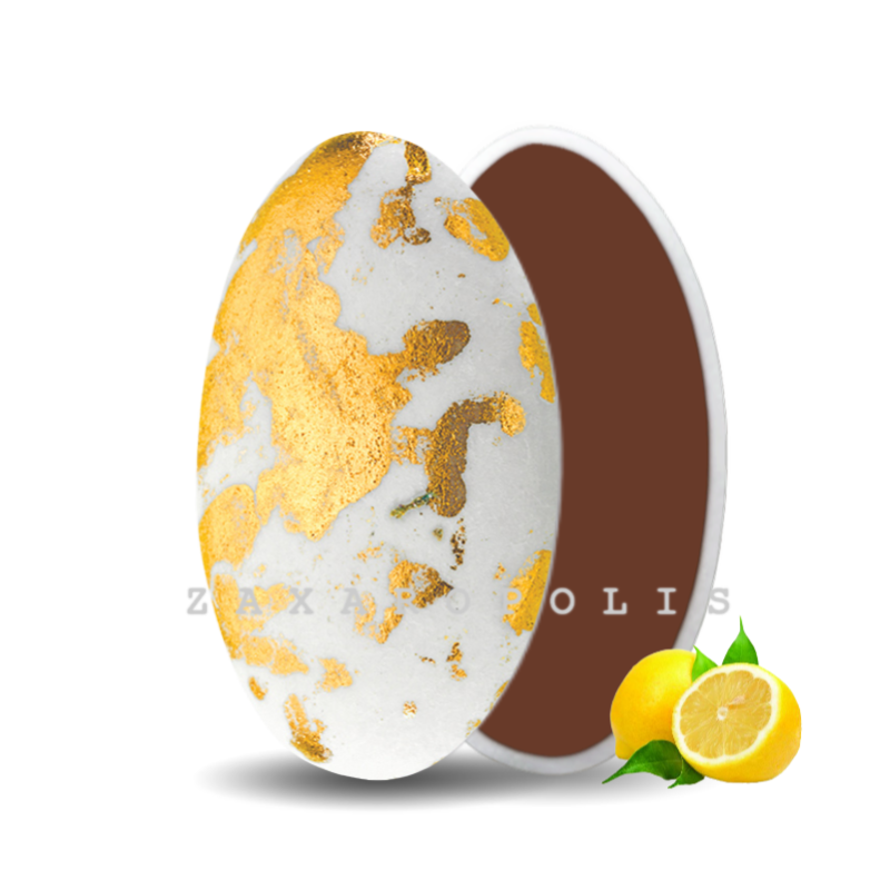 Κουφέτα Zaxaropolis - Choco Splash Λεμόνι Χρυσό Πιτσιλωτό (1kg.) ≈275τμχ.