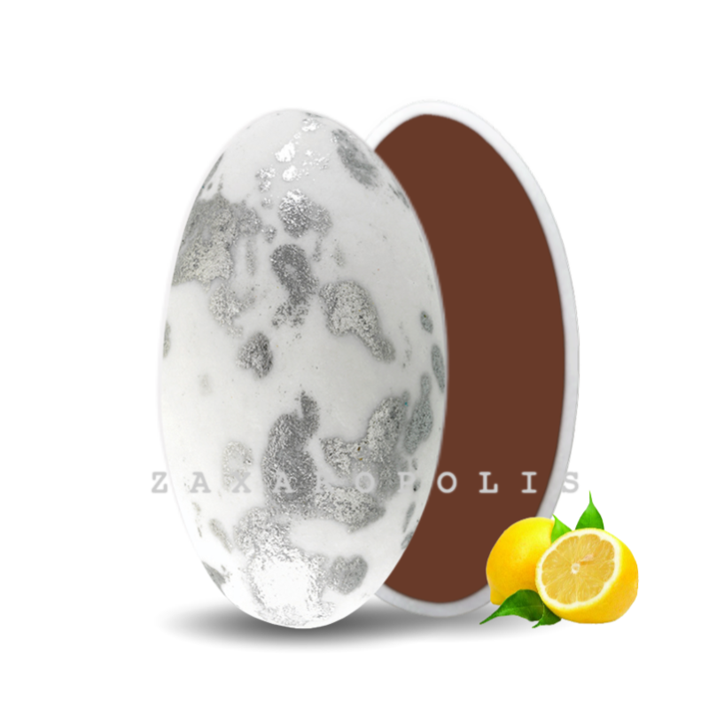 Κουφέτα Zaxaropolis - Choco Splash Λεμόνι Ασημί Πιτσιλωτό (1kg.) ≈275τμχ.