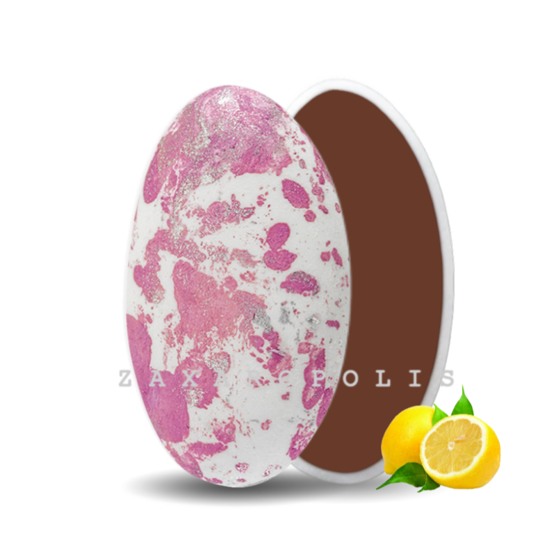Κουφέτα Zaxaropolis - Choco Splash Λεμόνι Ροζ Πιτσιλωτό (1kg.) ≈275τμχ.