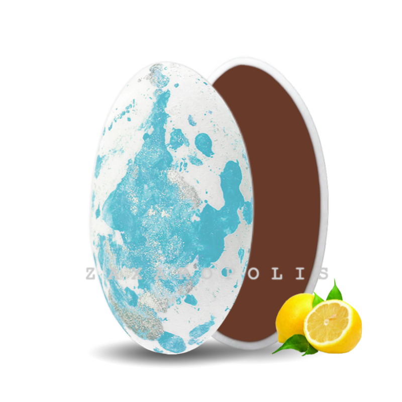 Κουφέτα Zaxaropolis - Choco Splash Λεμόνι Γαλάζιο Πιτσιλωτό (1kg.) ≈275τμχ.