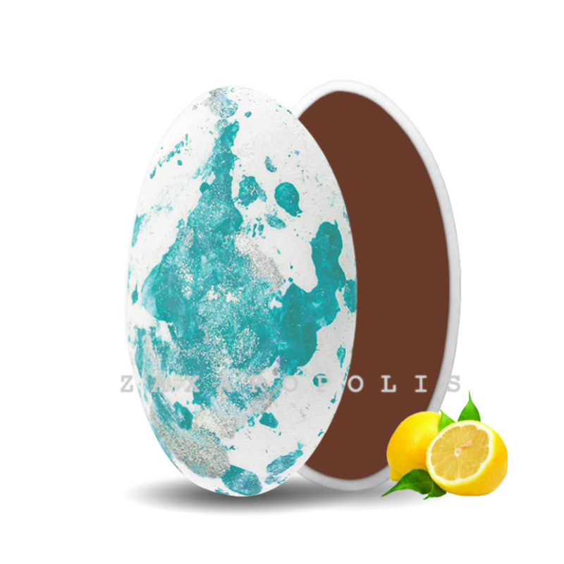 Κουφέτα Zaxaropolis - Choco Splash Λεμόνι Τιρκουάζ Πιτσιλωτό (1kg.) ≈275τμχ.