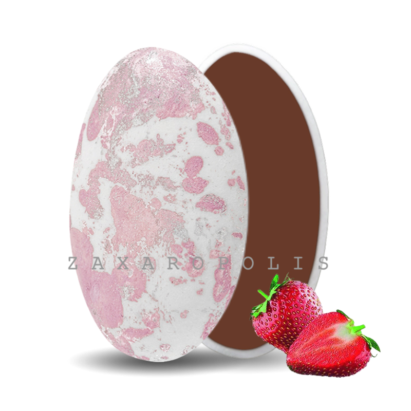 Κουφέτα Zaxaropolis - Choco Splash Φράουλα Σάπιο Μήλο Πιτσιλωτό (1kg.) ≈275τμχ.