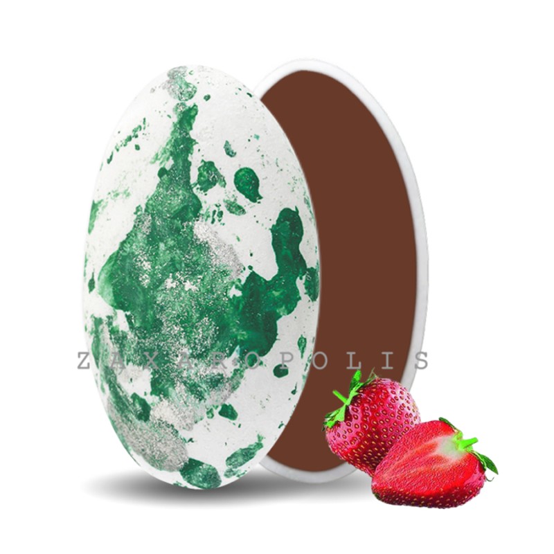 Κουφέτα Zaxaropolis - Choco Splash Φράουλα Πράσινο Πιτσιλωτό (1kg.) ≈275τμχ.