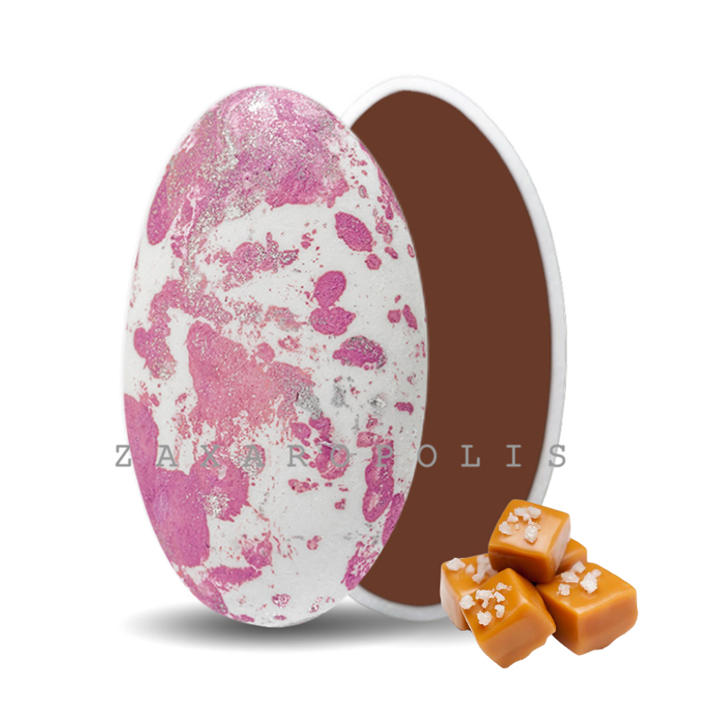 Κουφέτα Zaxaropolis - Choco Splash Καραμέλα Ροζ Πιτσιλωτό (1kg.) ≈275τμχ.
