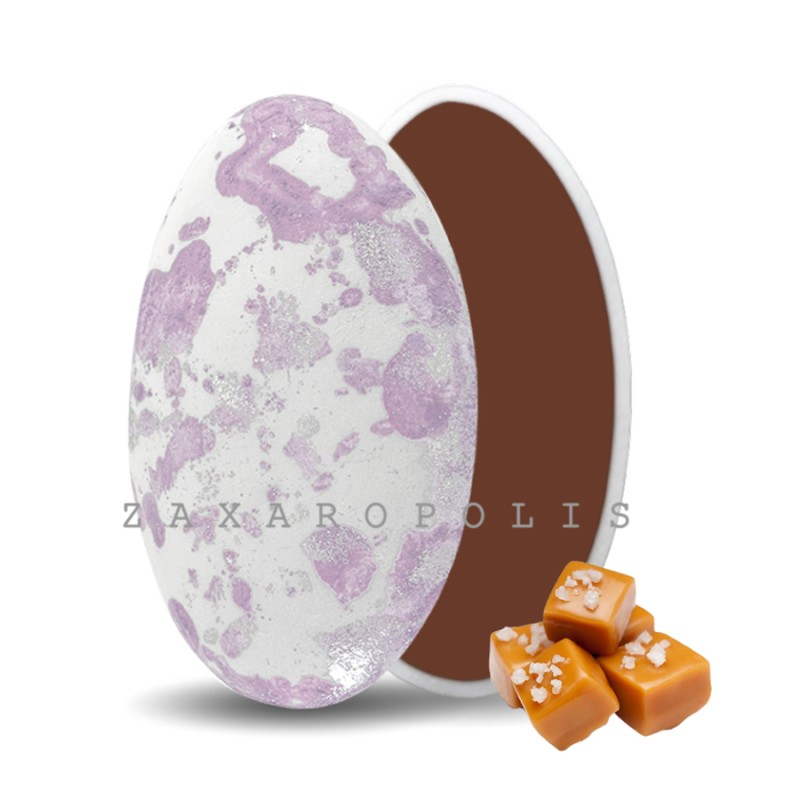 Κουφέτα Zaxaropolis - Choco Splash Καραμέλα Λιλά Πιτσιλωτό (1kg.) ≈275τμχ.