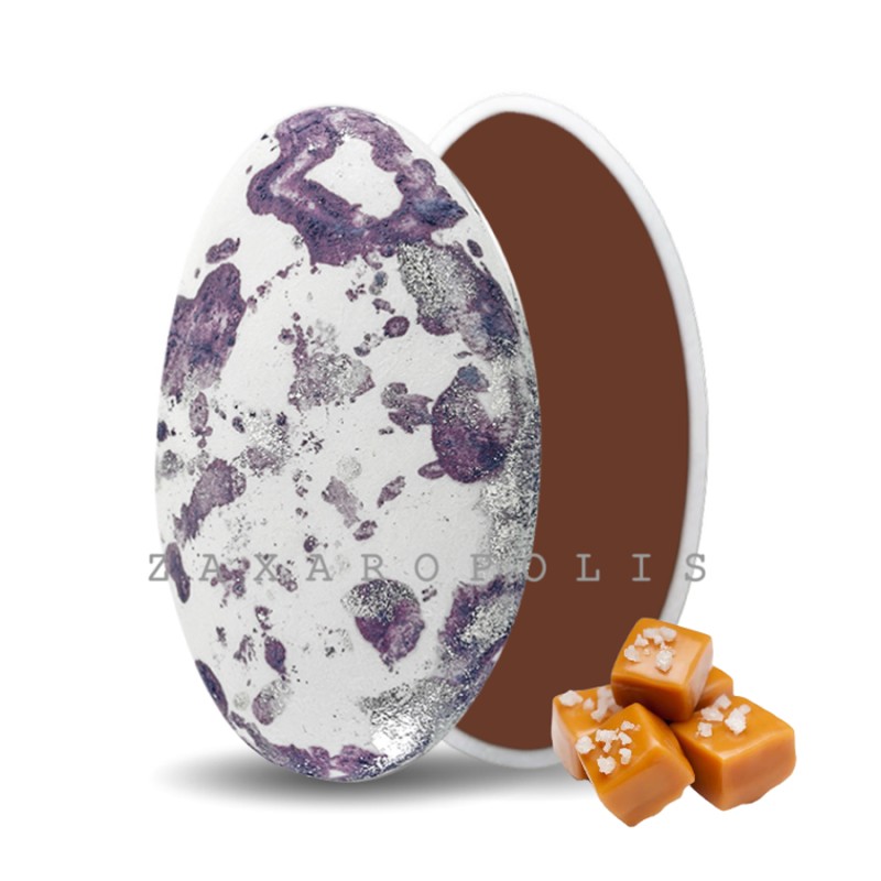 Κουφέτα Zaxaropolis - Choco Splash Καραμέλα Μωβ Πιτσιλωτό (1kg.) ≈275τμχ.