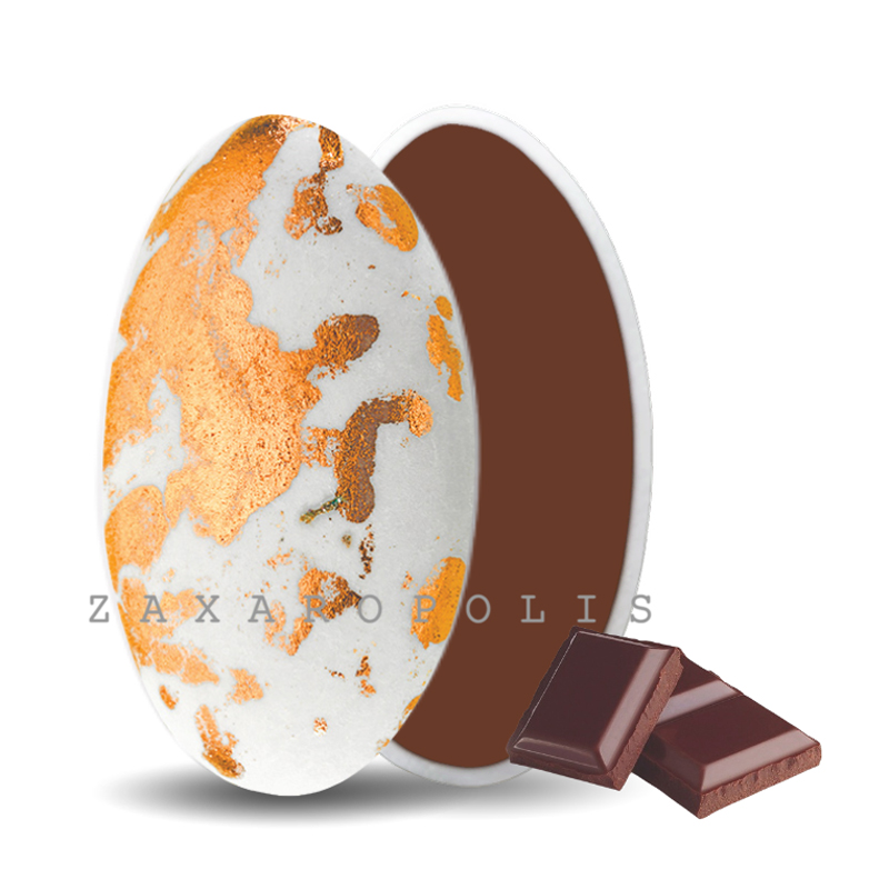 Κουφέτα Zaxaropolis - Choco Splash Σοκολάτα Ροζ Χρυσό Πιτσιλωτό (1kg.) ≈275τμχ.