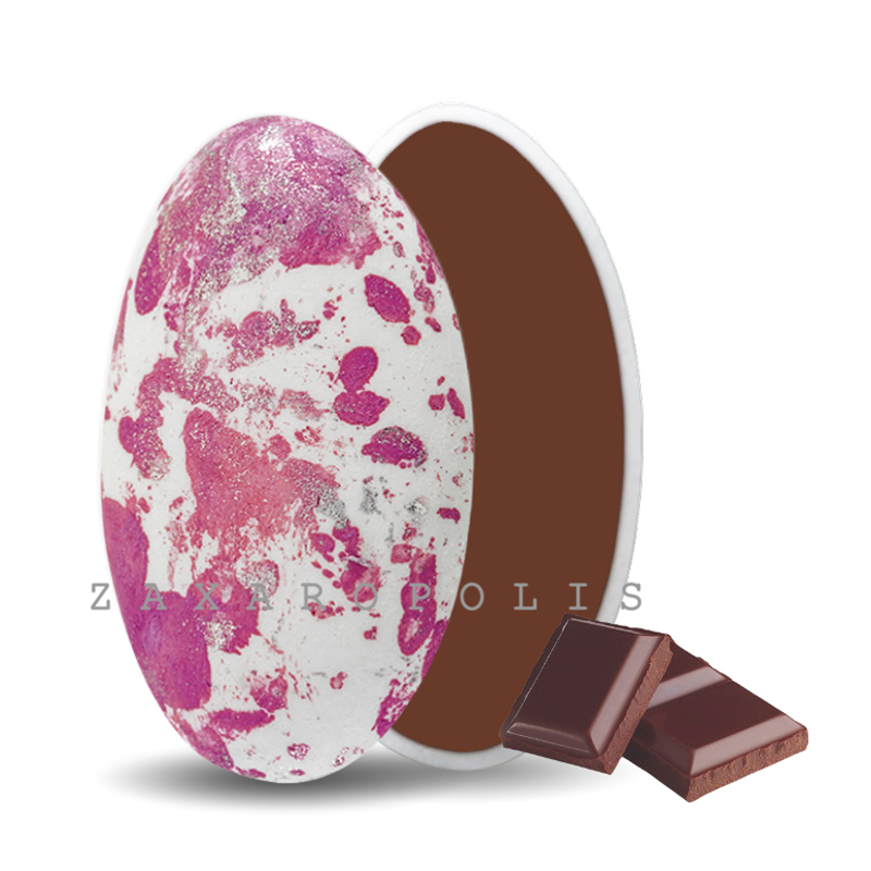 Κουφέτα Zaxaropolis - Choco Splash Σοκολάτα Φούξια Πιτσιλωτό (1kg.) ≈275τμχ.