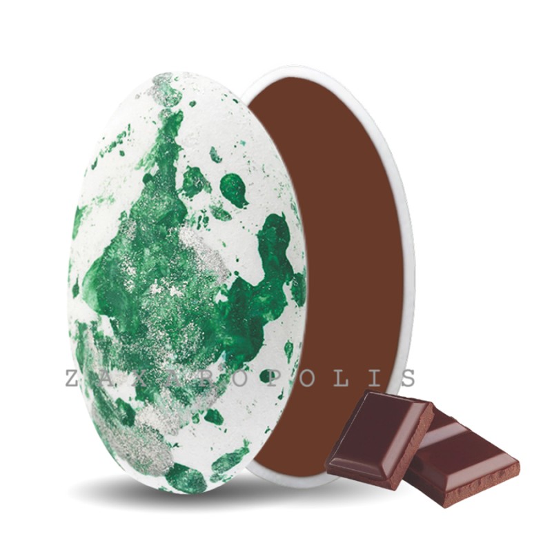 Κουφέτα Zaxaropolis - Choco Splash Σοκολάτα Πράσινο Πιτσιλωτό (1kg.) ≈275τμχ.