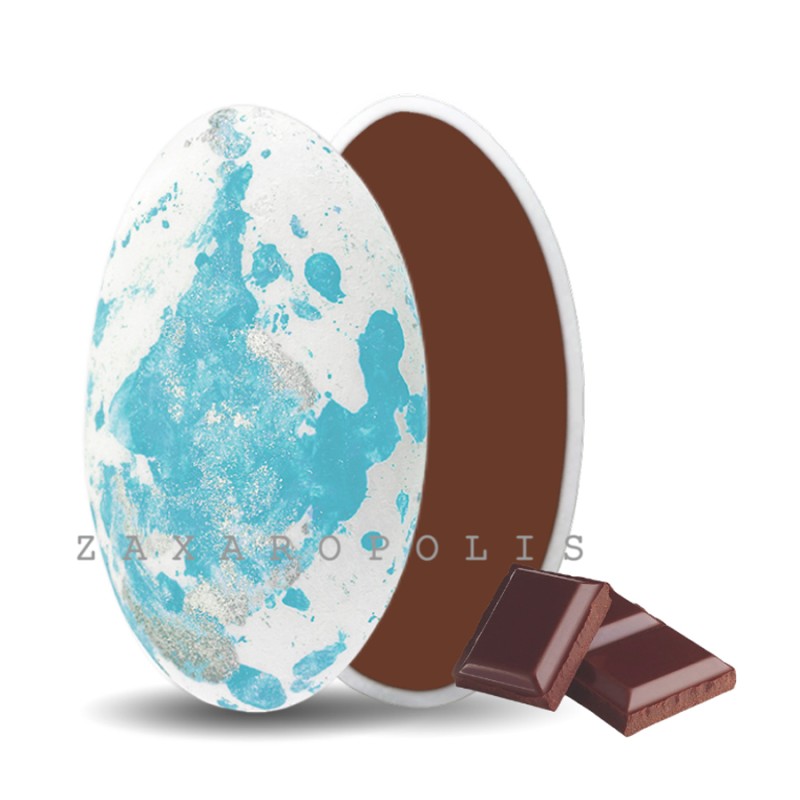 Κουφέτα Zaxaropolis - Choco Splash Σοκολάτα Γαλάζιο Πιτσιλωτό (1kg.) ≈275τμχ.