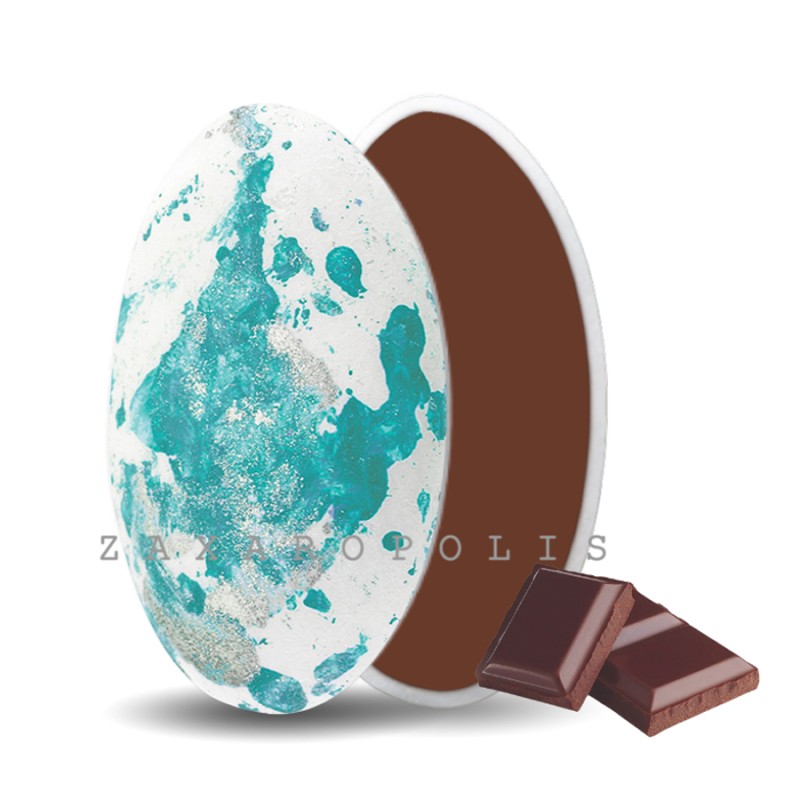 Κουφέτα Zaxaropolis - Choco Splash Σοκολάτα Τιρκουάζ Πιτσιλωτό (1kg.) ≈275τμχ.