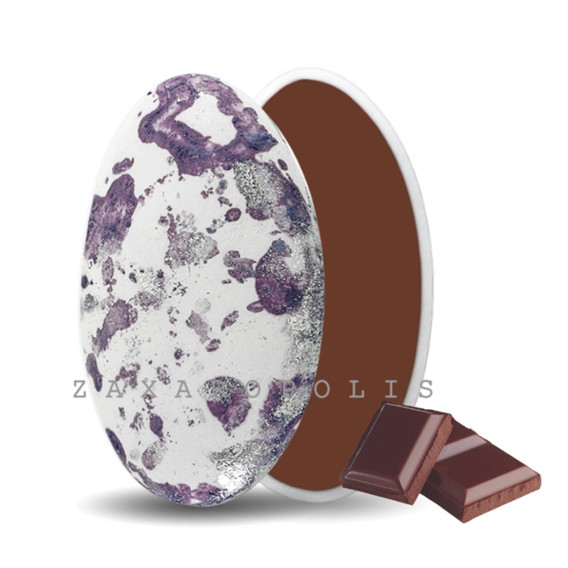 Κουφέτα Zaxaropolis - Choco Splash Σοκολάτα Μωβ Πιτσιλωτό (1kg.) ≈275τμχ.