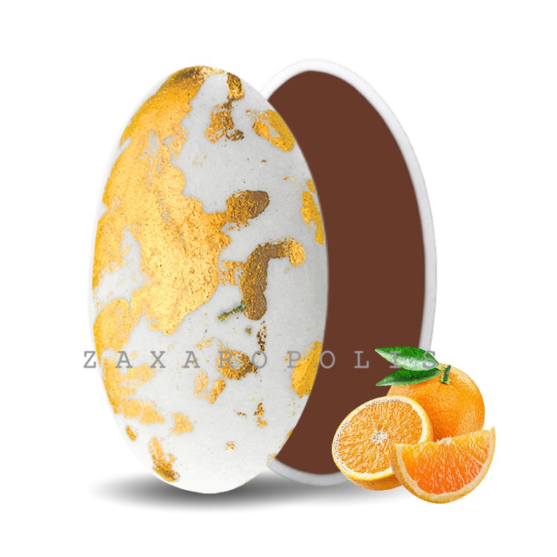 Κουφέτα Zaxaropolis - Choco Splash Πορτοκάλι Χρυσό Πιτσιλωτό (1kg.) ≈275τμχ.