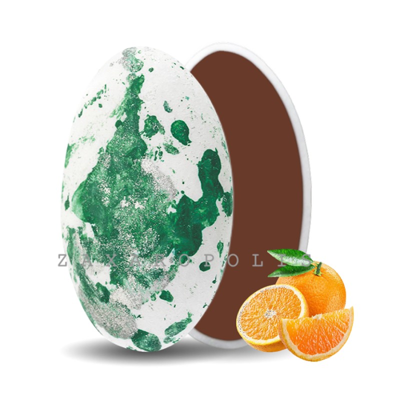 Κουφέτα Zaxaropolis - Choco Splash Πορτοκάλι Πράσινο Πιτσιλωτό (1kg.) ≈275τμχ.