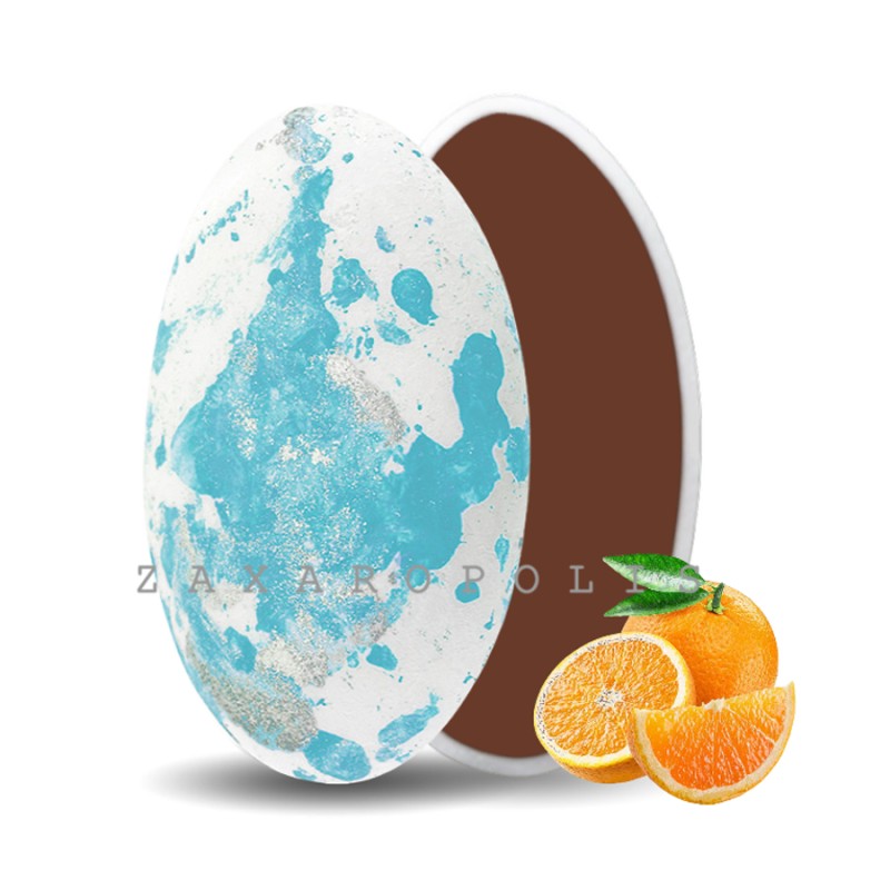 Κουφέτα Zaxaropolis - Choco Splash Πορτοκάλι Γαλάζιο Πιτσιλωτό (1kg.) ≈275τμχ.