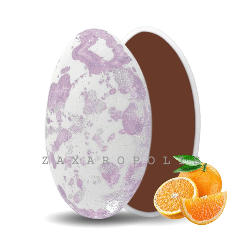Κουφέτα Zaxaropolis - Choco Splash Πορτοκάλι Λιλά Πιτσιλωτό (1kg.) ≈275τμχ.