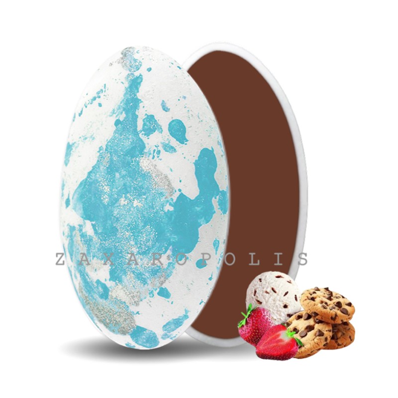 Κουφέτα Zaxaropolis - Choco Splash Mix Γεύσεων Γαλάζιο Πιτσιλωτό (1kg.) ≈275τμχ.