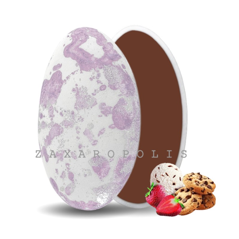 Κουφέτα Zaxaropolis - Choco Splash Mix Γεύσεων Λιλά Πιτσιλωτό (1kg.) ≈275τμχ.