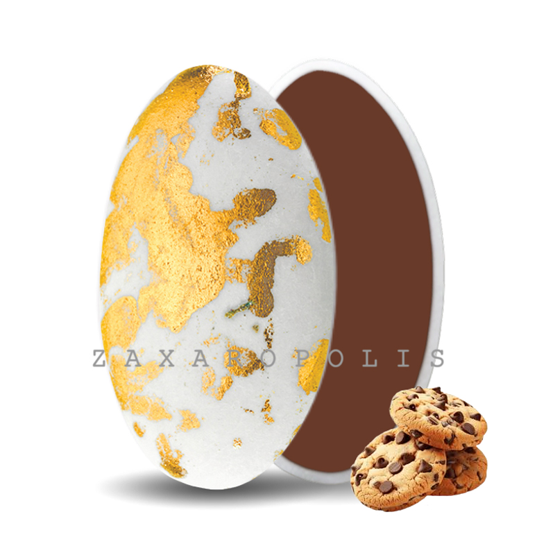 Κουφέτα Zaxaropolis - Choco Splash Cookies Χρυσό Πιτσιλωτό (1kg.) ≈275τμχ.