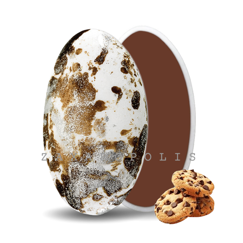 Κουφέτα Zaxaropolis - Choco Splash Cookies Καφέ Πιτσιλωτό (1kg.) ≈275τμχ.