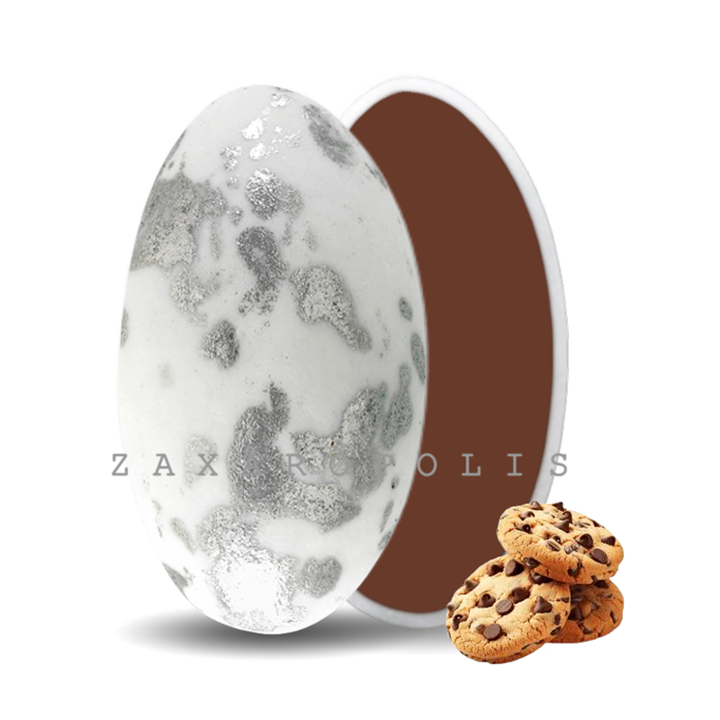 Κουφέτα Zaxaropolis - Choco Splash Cookies Ασημί Πιτσιλωτό (1kg.) ≈275τμχ.