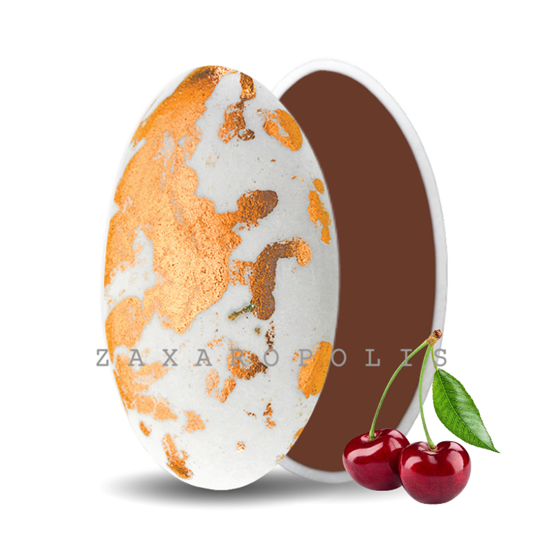 Κουφέτα Zaxaropolis - Choco Splash Αγριοκέρασο Ροζ Χρυσό Πιτσιλωτό (1kg.) ≈275τμχ.