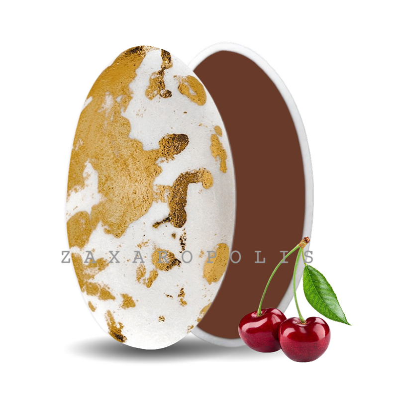 Κουφέτα Zaxaropolis - Choco Splash Αγριοκέρασο Μπρονζέ Πιτσιλωτό (1kg.) ≈275τμχ.