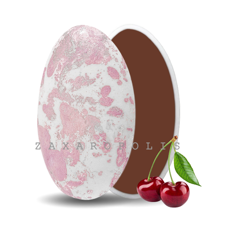 Κουφέτα Zaxaropolis - Choco Splash Αγριοκέρασο Σάπιο Μήλο Πιτσιλωτό (1kg.) ≈275τμχ.