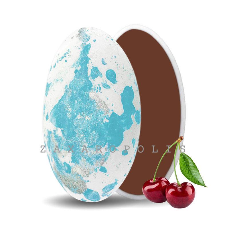 Κουφέτα Zaxaropolis - Choco Splash Αγριοκέρασο Γαλάζιο Πιτσιλωτό (1kg.) ≈275τμχ.
