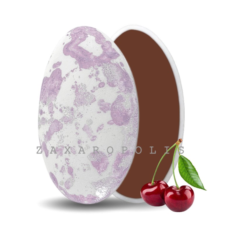 Κουφέτα Zaxaropolis - Choco Splash Αγριοκέρασο Λιλά Πιτσιλωτό (1kg.) ≈275τμχ.